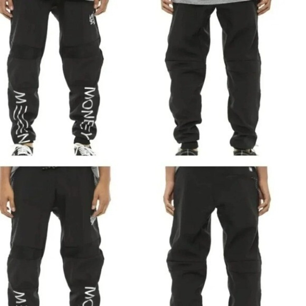 Rocksmith Mens New Money Graphic Tech Joggers‎ Black XL Streetwear Pants